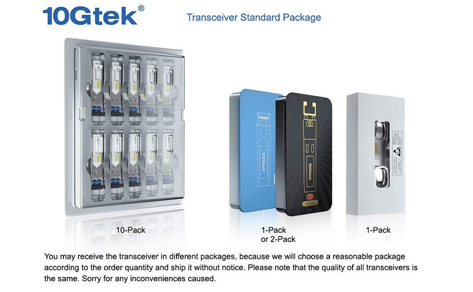 10Gtek module packaging