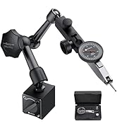 Neoteck Dial Test Indicator with Magnetic Base Stand and Storage Case, 0-0.03