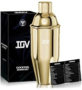 IOV Cocktail Shaker, 24 oz Martini Shaker, Drink Mixer with Built-in Strainer, Professional Stain...