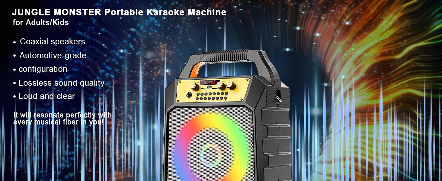 kareokee machine with bluetooth and wireless microphone for adults