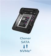 ICY BOX M.2 NVMe &amp; SATA SSD/HDD Docking Station, USB-C 10 Gbps Dual Bay Hard Drive Clone Station ...