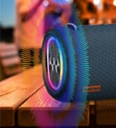 Vibe Pro Outdoor Bluetooth Speaker, 80W Peak Loud Portable Wireless Speaker, Waterproof IPX65, De...