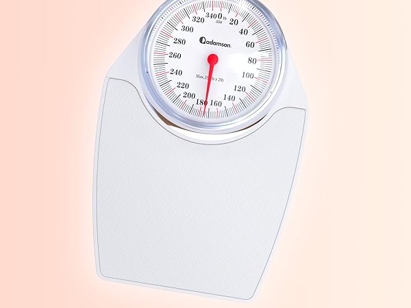 Adamson A24 Scales for Body Weight - Up to 350 LB - Anti-Skid Rubber Surface