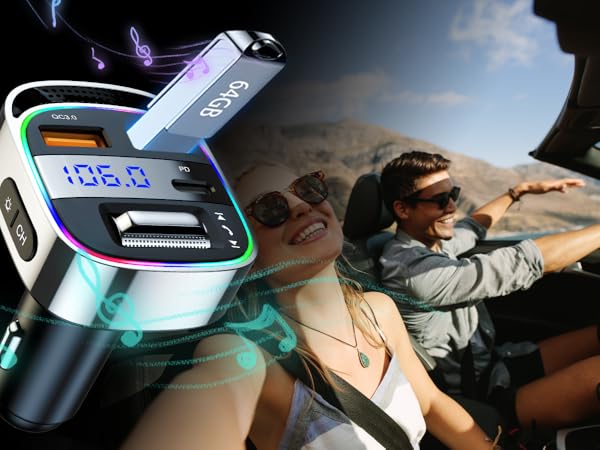 Bluetooth music transmitter for car