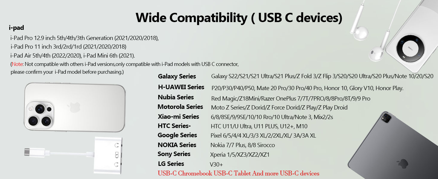 auxiliary to usb c wired headphones iphone splitter for charging and headphone