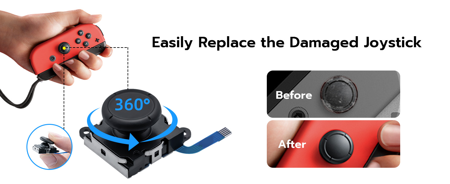 Easily Replace the Damaged Joystick