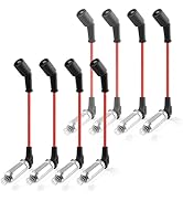 IHOTDER 8PCS Spark Plug Wires Set Compatible with GMC Hummer Chevrolet Cadillac,Spark Plugs and W...
