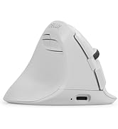 DeLUX Left Handed Ergonomic Vertical Mouse, Reduce Hands Strain Rechargeable Silent BT Wireless E...