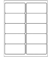 LabelMore 10 up Labels 2'' x 4" Shipping Address Labels for Laser and Inkjet Printers (100 Sheets...