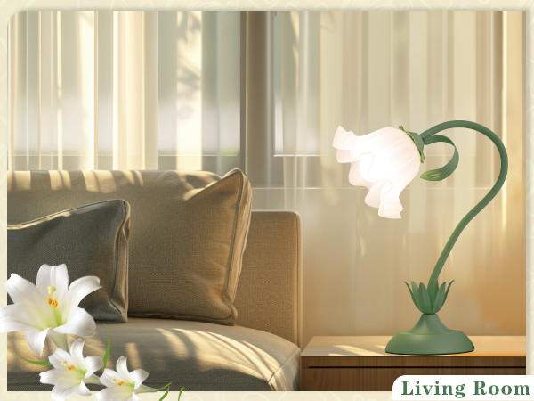 gooseneck flower lamp for living room