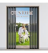 Yotache Retractable Screen Door for Sliding Doors, Aluminum Frame &amp; Mesh with Magnetic Seals for ...