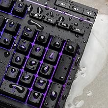 Spill resistant keyboard with a durable frame