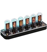 Nixie clock, imitation glow tube clock, IPS clock, aluminum alloy base, support uploading custom ...