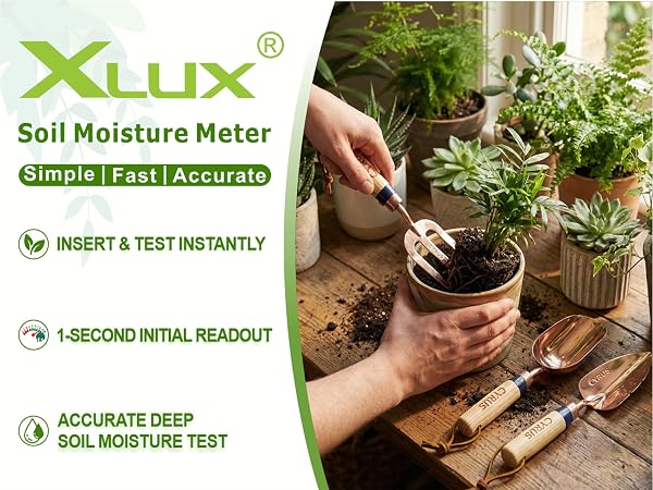 orange soil moisture meter
