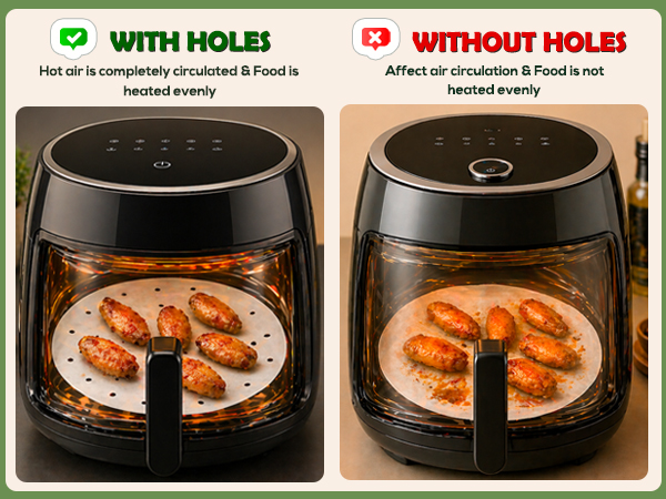 air fryer liners disposable round