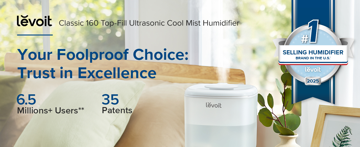 Classic 160 Top-Fill Ultrasonic Cool Mist Humidifier
