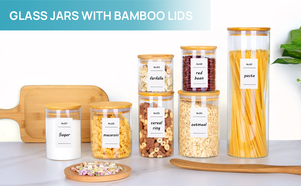 glass jars