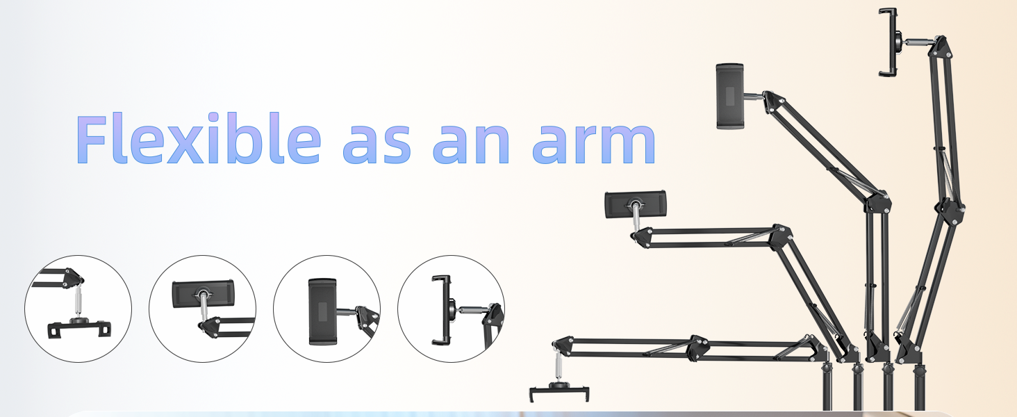 Kindle stand Kindle holder with page turner Flexible as an arm