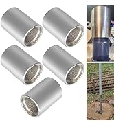 Galvanized 5 PCS 1-1/4 Point Well Drive Coupling for Mfg Drcoup125 1-1/4