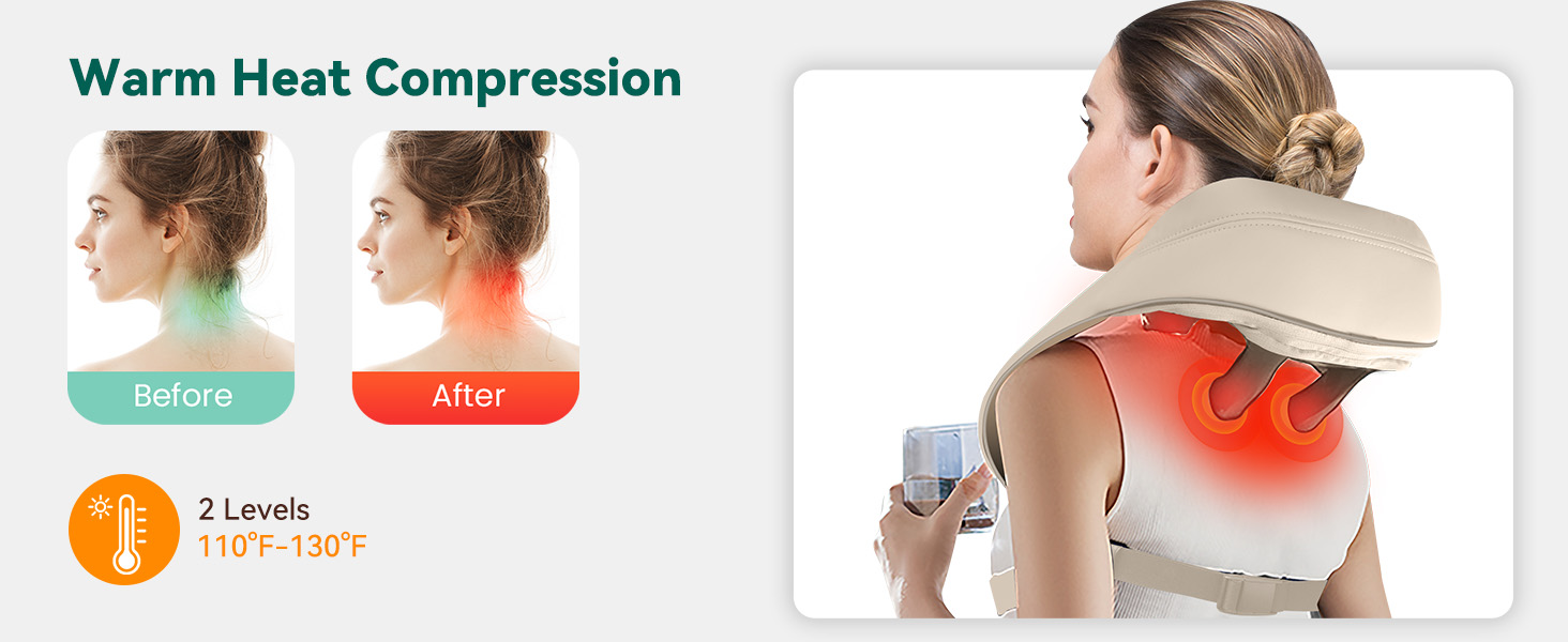 Neck Shoulder Massager with Heat