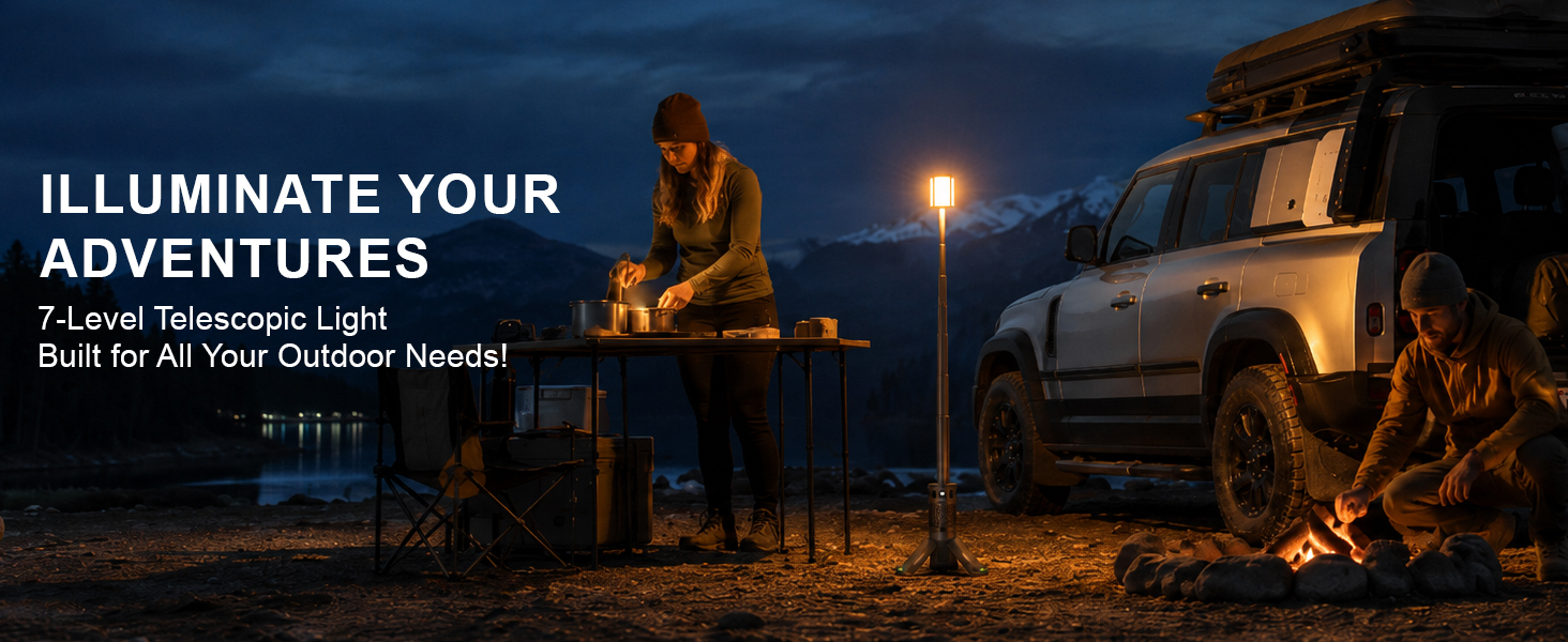 telescopic camping light
