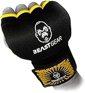 Beast Gear Hand Wraps for Boxing Gloves - Men &amp; Women Inner Gel Quick Wraps for Combat Sports, MM...