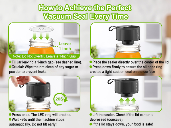 Electric Mason Jar Vacuum Sealer Kit