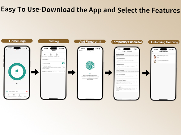 Easy To Use-Download the App and Select the Features