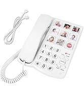 Landline Phones for Seniors - Home Phone for Seniors,9 Big Photo Buttons &amp; One-Click Dialing - De...