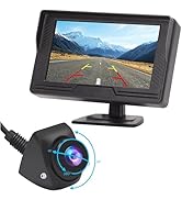 B-Qtech Vehicle Backup Camera and Monitor System Rear View Reverse Camera Waterproof Night Vision...