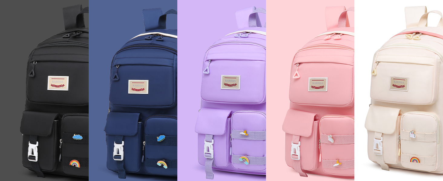 Girls Backpack Multiple Colors