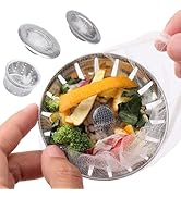 CHIAOJIHE 400 PCS Disposable Mesh Sink Strainer Bags, Kitchen Sink Strainer Mesh Bag, Kitchen Sin...