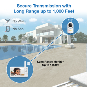 VTech video baby monitor with camera and audio