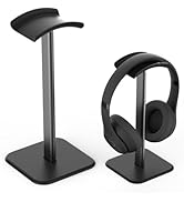 Ahonnpely headphone stand for desk - headset stand with Aluminum Hanger and Plastic Headrest, hea...