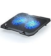 TopMate C302 10-15.6 Laptop Cooler Cooling Pad | Ultra Slim Portable 2 Quite 14CM Big Fans 1300RP...