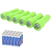 Hilngav 9-LED Mini Flashlight, Small Multicolor Flashlights with Lanyard, Batteries Included, for...