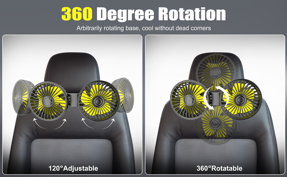 ventilador para carro usb fan for car truck fan portable fan for car portable car fans