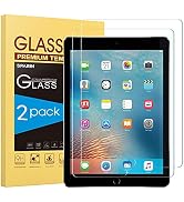 SPARIN 2 Pack Screen Protector Compatible with iPad 6th 5th Generation/iPad Pro 9.7, Tempered Gla...