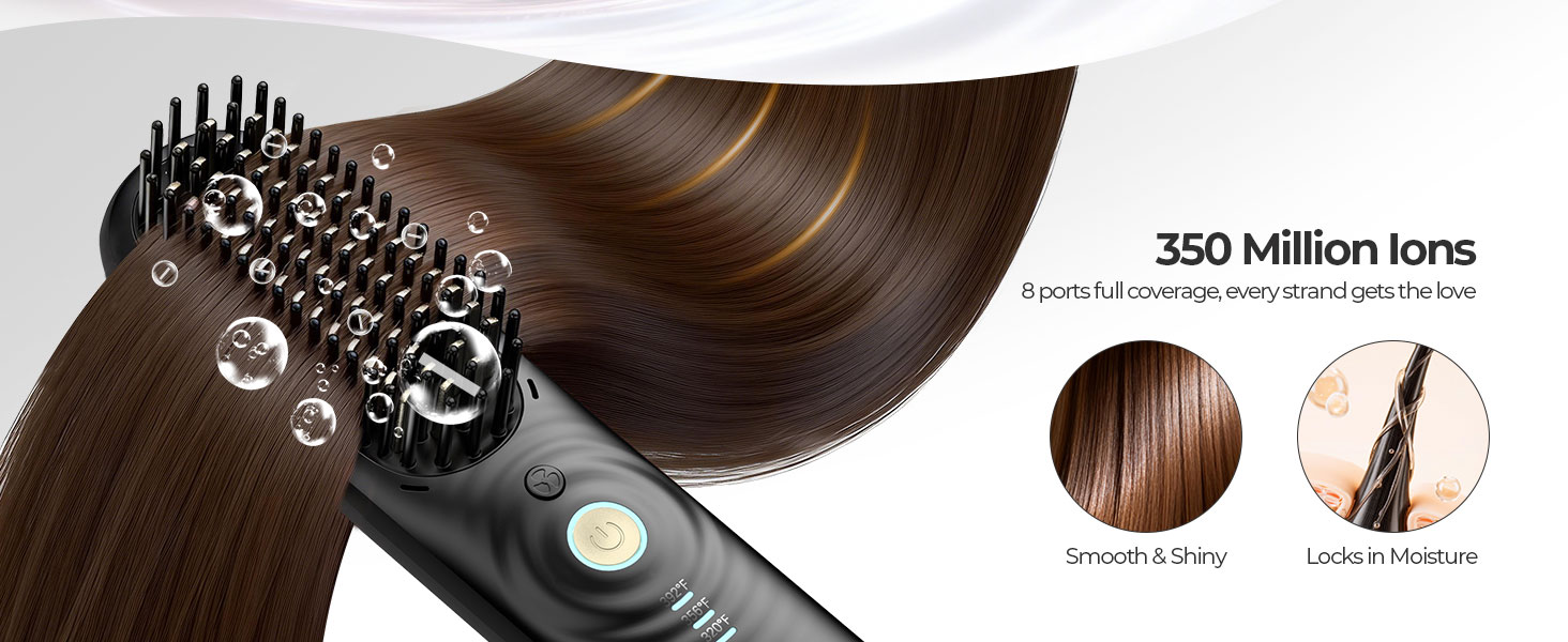 Hair straightening Brush