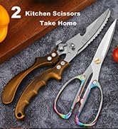 Poultry Shears Heavy Duty Kitchen Shears Set 2-Pack,Sharp Kitchen Scissors Heavy Duty Meat Shears...