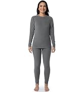 Fruit of the Loom Women's Stretch Fleece Lined Thermal Long Johns Underwear Set