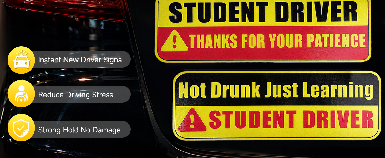 student driver magnet for car new stickers magnets sign please be patient magnetic signs bumper