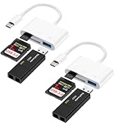 USB C SD Card Reader for iPhone 16/16 Pro/16 Pro Max/16 Plus/15,iPad Pro/Air/Mac/Laptop/Samsung G...