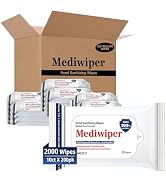 MEDIWIPER 10count Unscnted Alcohol-Free Hand Sanitizing Wipes, Antibacterial Wet Wipe, Hand Sanit...