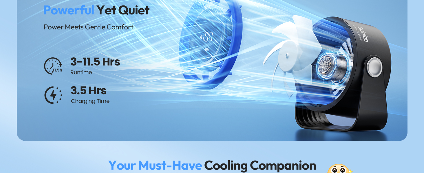 battery fan portable fan rechargeable cordless fan travel fans portable