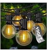 DAYBETTER Outdoor String Lights Waterproof, G40 Globe LED Patio Luces with 50 Edison Vintage Bulb...