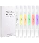 MelodySusie 6Pcs Cuticle Oil Pen Set,Nail Moisturizing Cuticle Oil Enriched with Vitamin E,Soften...