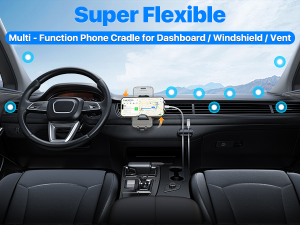 Multi-Functional for Dashboard Windshield Vent