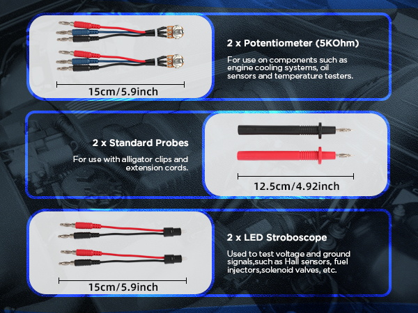 Power Circuit Multimeter Probes Set