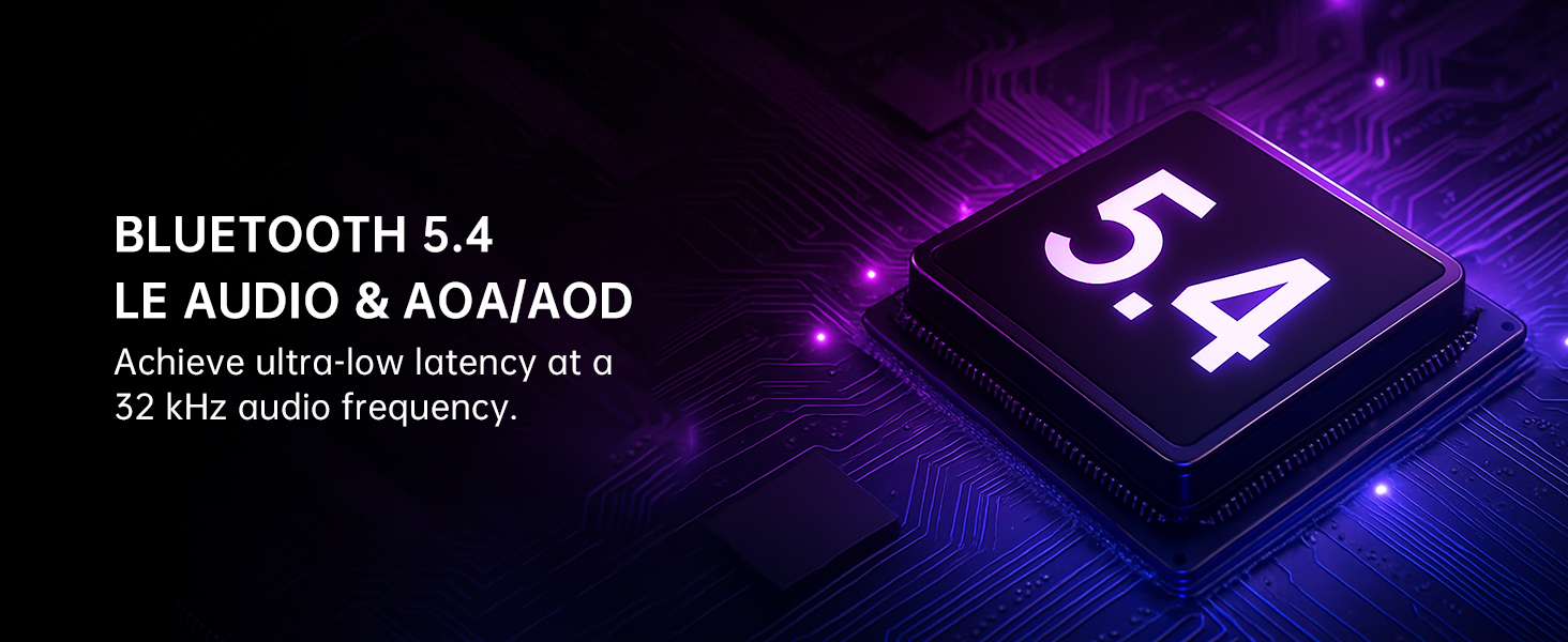 Bluetooth 5.4 gaming headset wireless